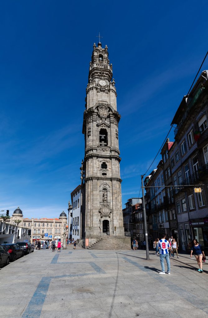 Clerics Tower in Porto, Portugal