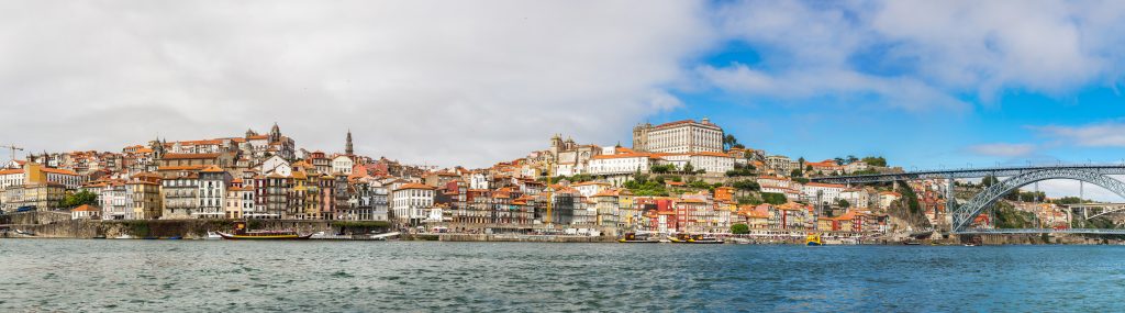 Porto in Portugal in summer day